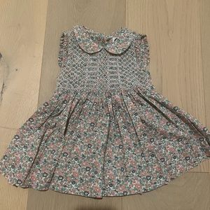 Question Everything Girls Smocked Sleeveless Dress 6-9 months NWT
